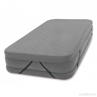 Intex 200 Thread Quilt Fitted Polyester Twin Airbed Cover (Airbed Not Included)